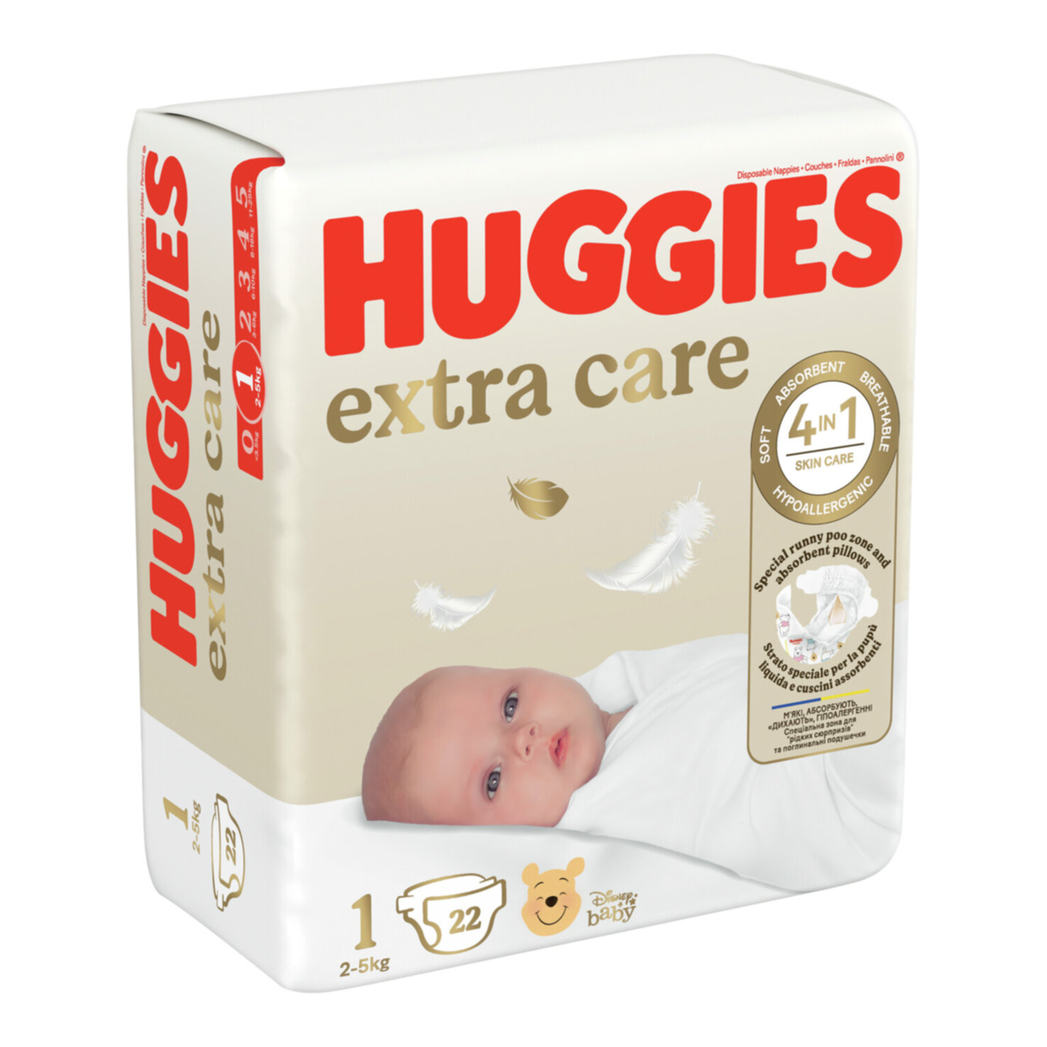 Huggies extra care Windeln Grösse 1