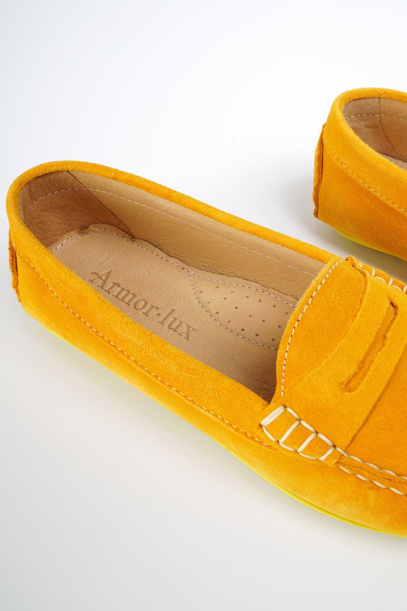Mocassins suèdine femme - cuir