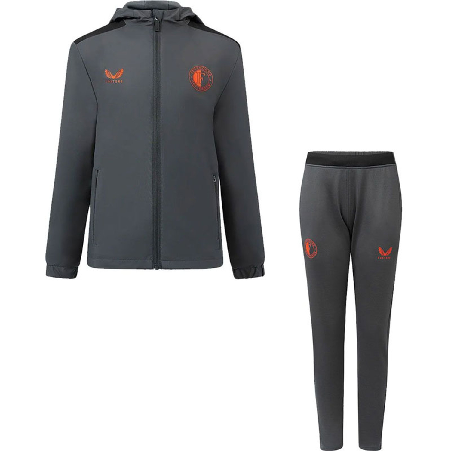 Castore Feyenoord Regenjack Trainingspak Kids