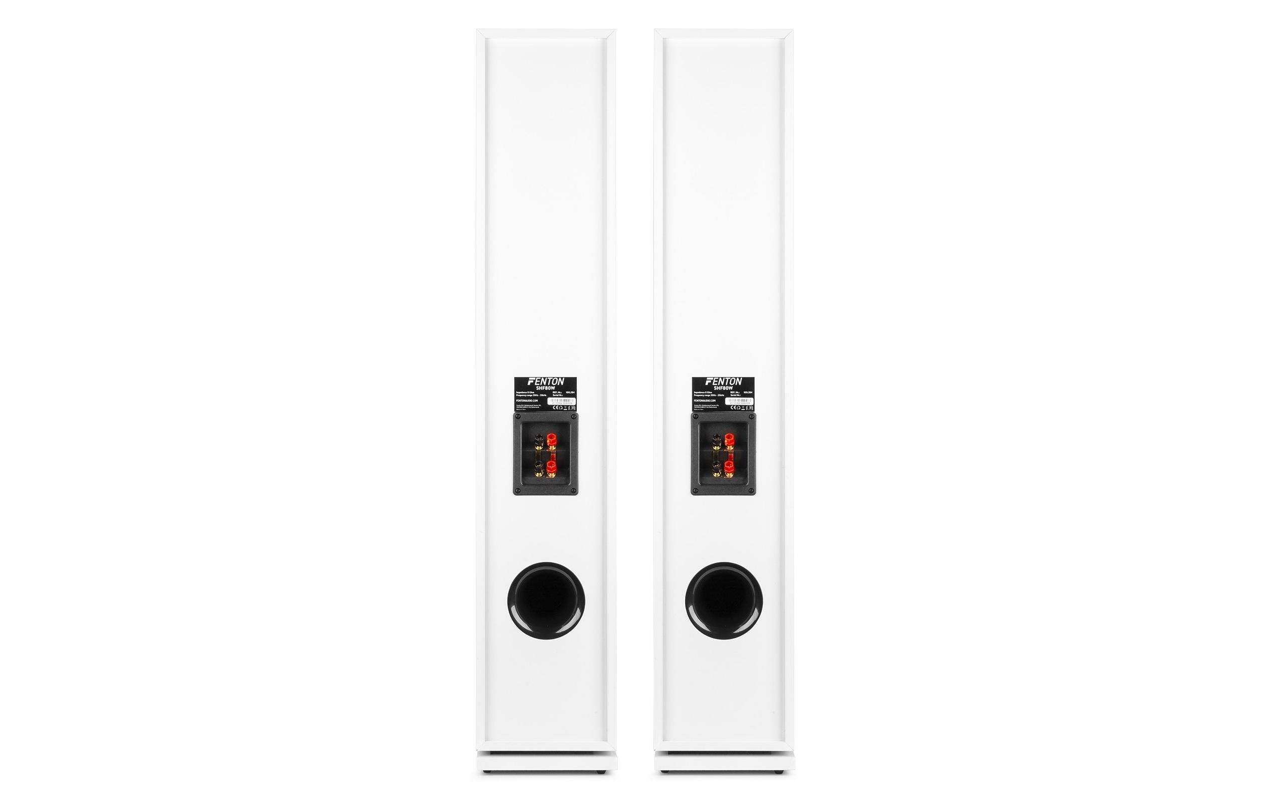 Standlautsprecher Paar SHF80W Weiss<br>Elegante und moderne Home-Entertainment-Lautsprecher