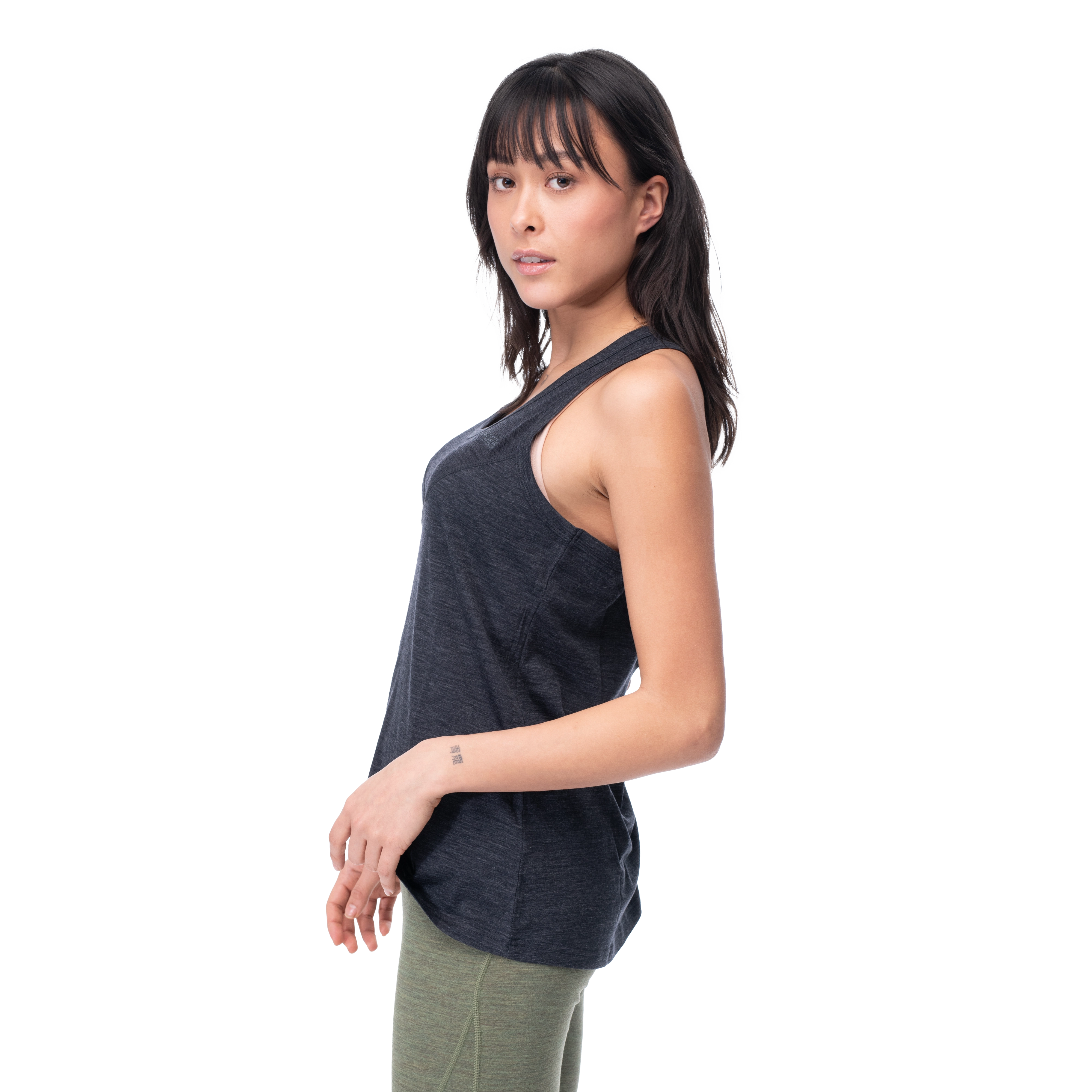 Inner:Light W Singlet Solid Charcoal