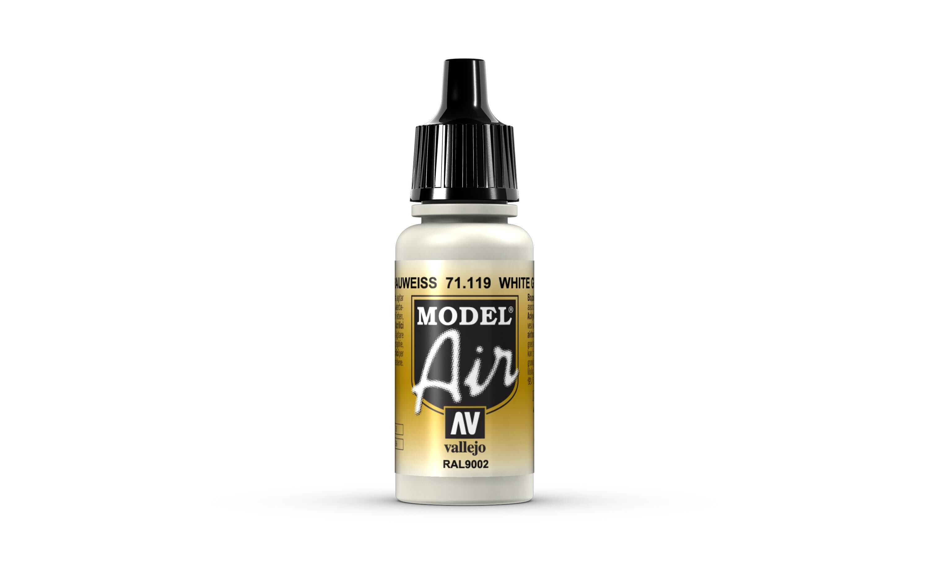 Airbrushfarbe Weiss-Grau 17 mlAcryl Model Air Color für Airbrush