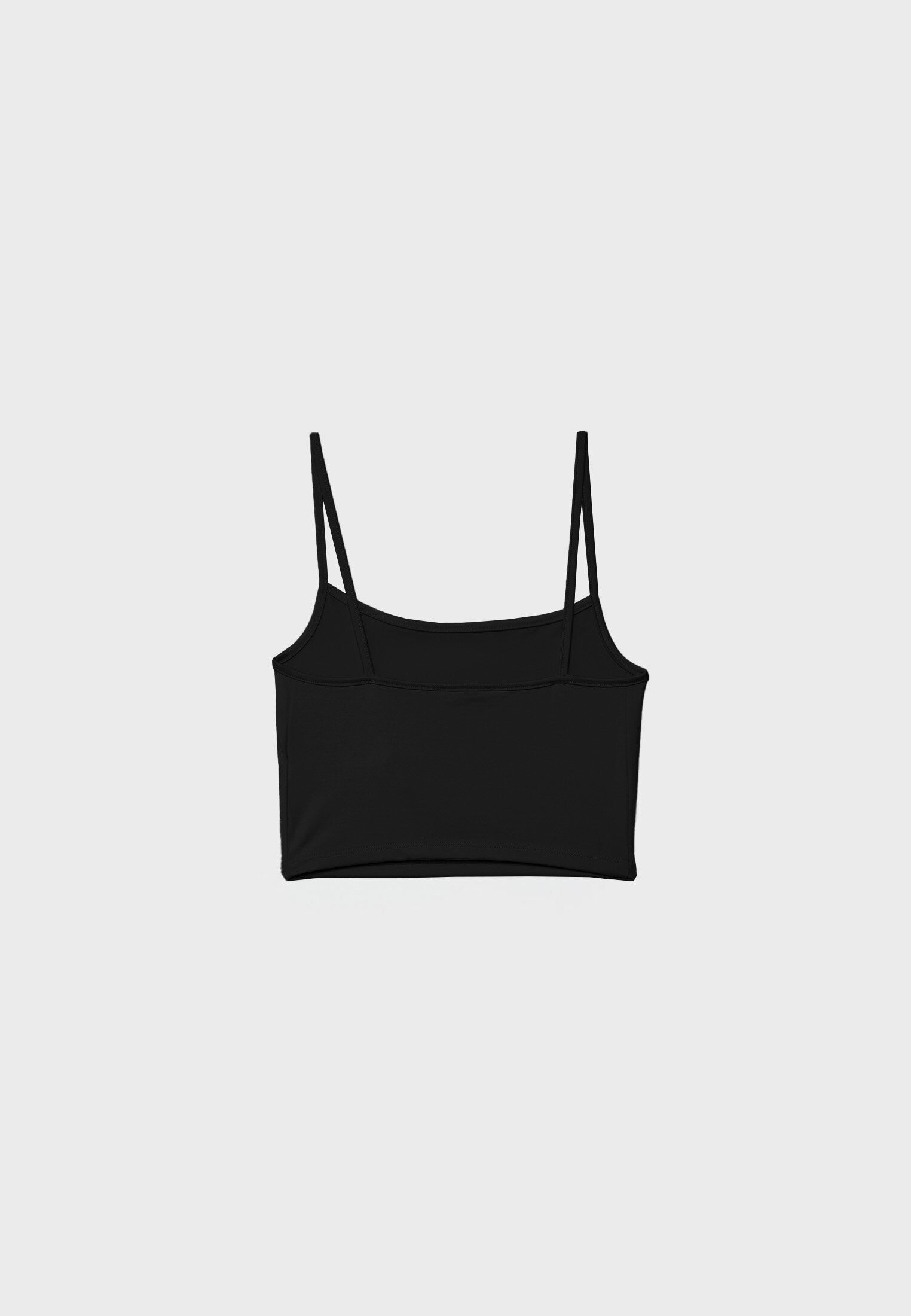 Conjunto com 2 tops cropped de alças finas