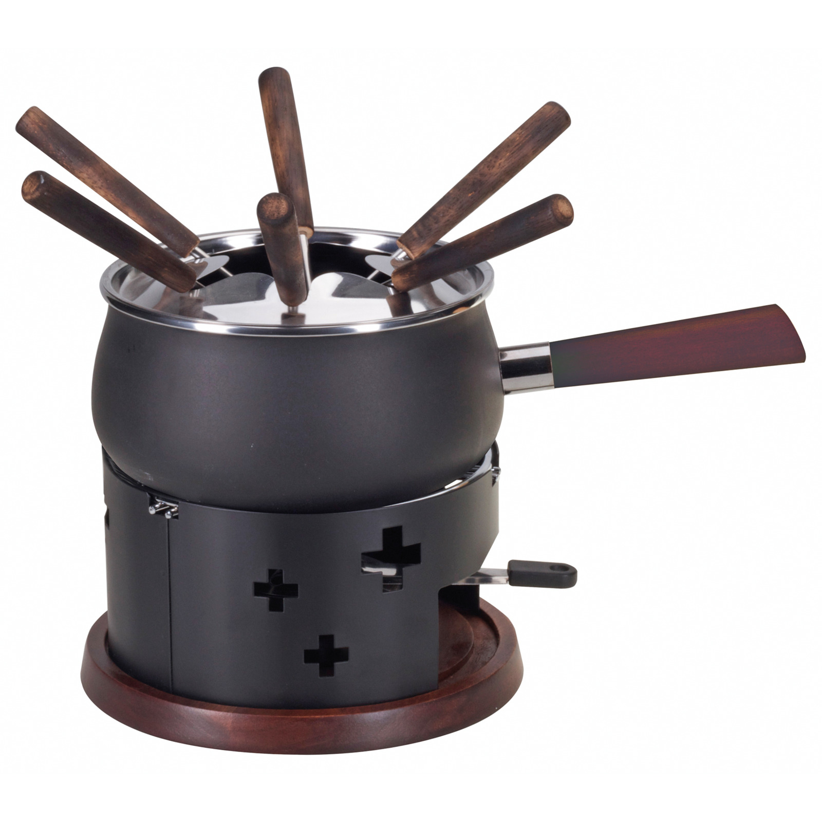 Nouvel Fleischfondue-Set Schweizer Kreuz