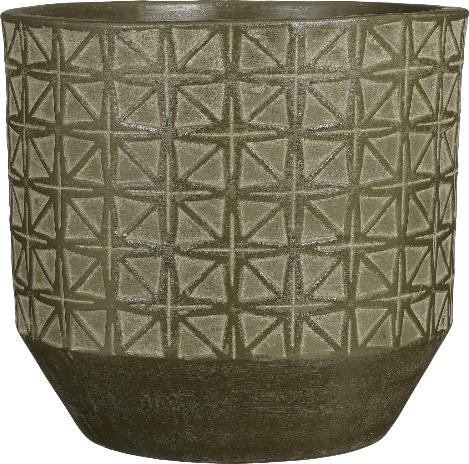 Mica Decorations bloempot Valley donkergroen D 31 H 30 cm