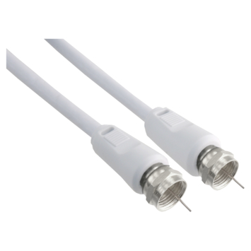 Q-Link coax kabel RG59 met F-connector 2 meter wit