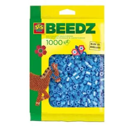 SES Creative Bügelperlen 1000 Stück blau