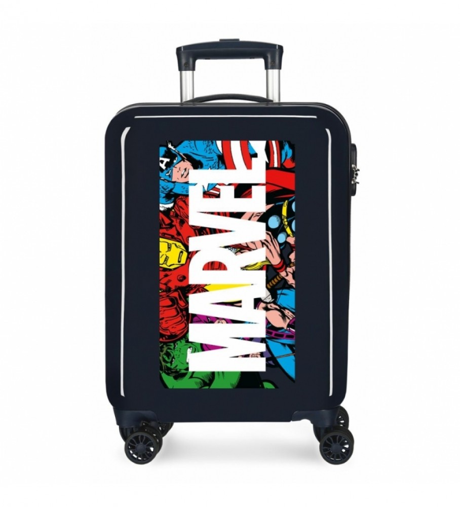 Mala de cabine rígida Joumma Bags Action Marvel azul - 38x55x20cm -