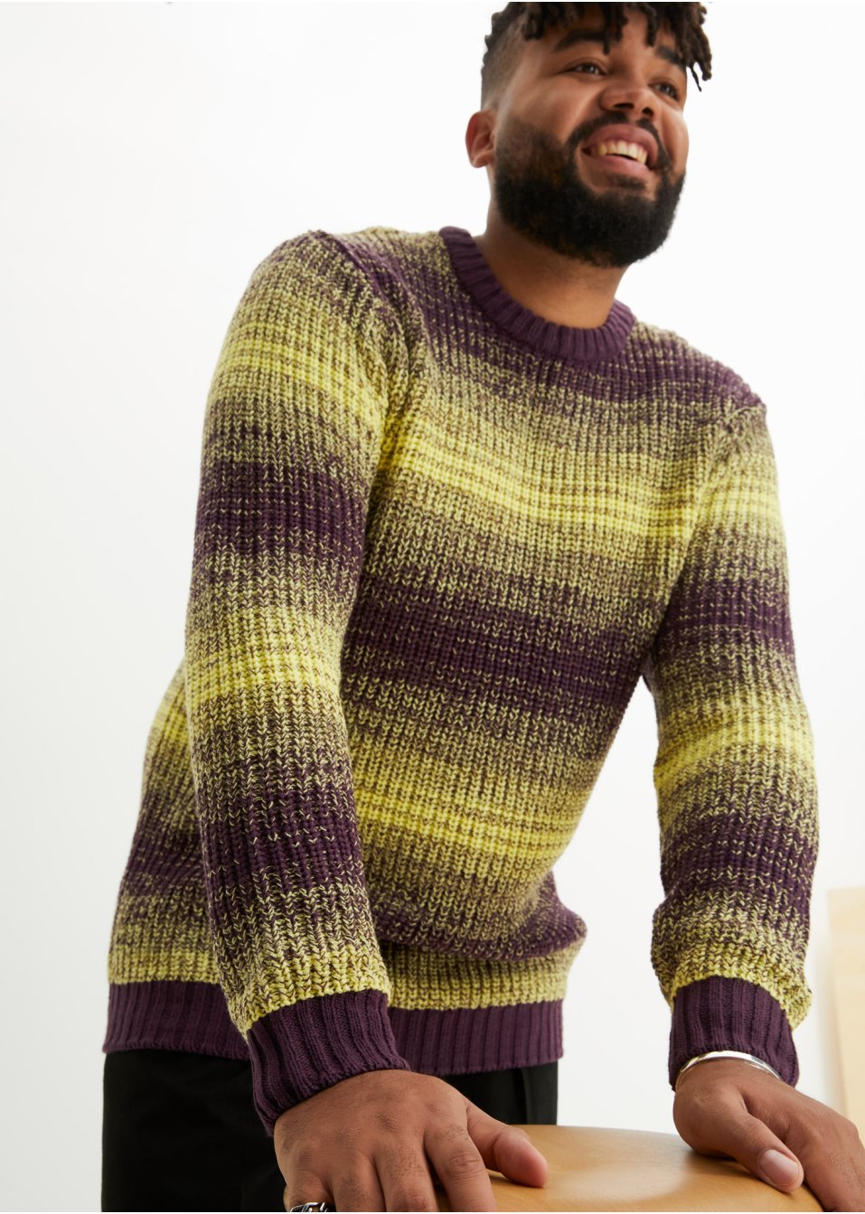 Pull à dégradé de couleur