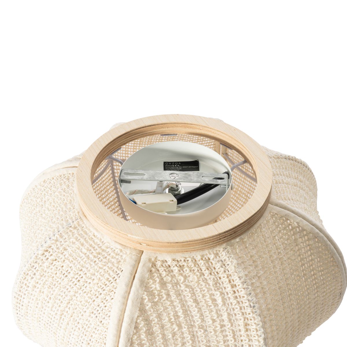Oosterse plafondlamp naturel - Rob