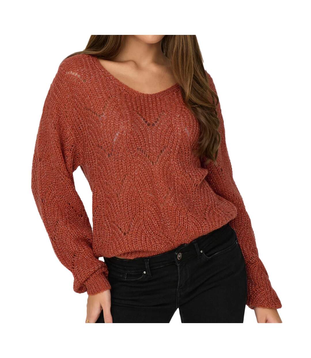 Pull Orange Femme JDY Adut