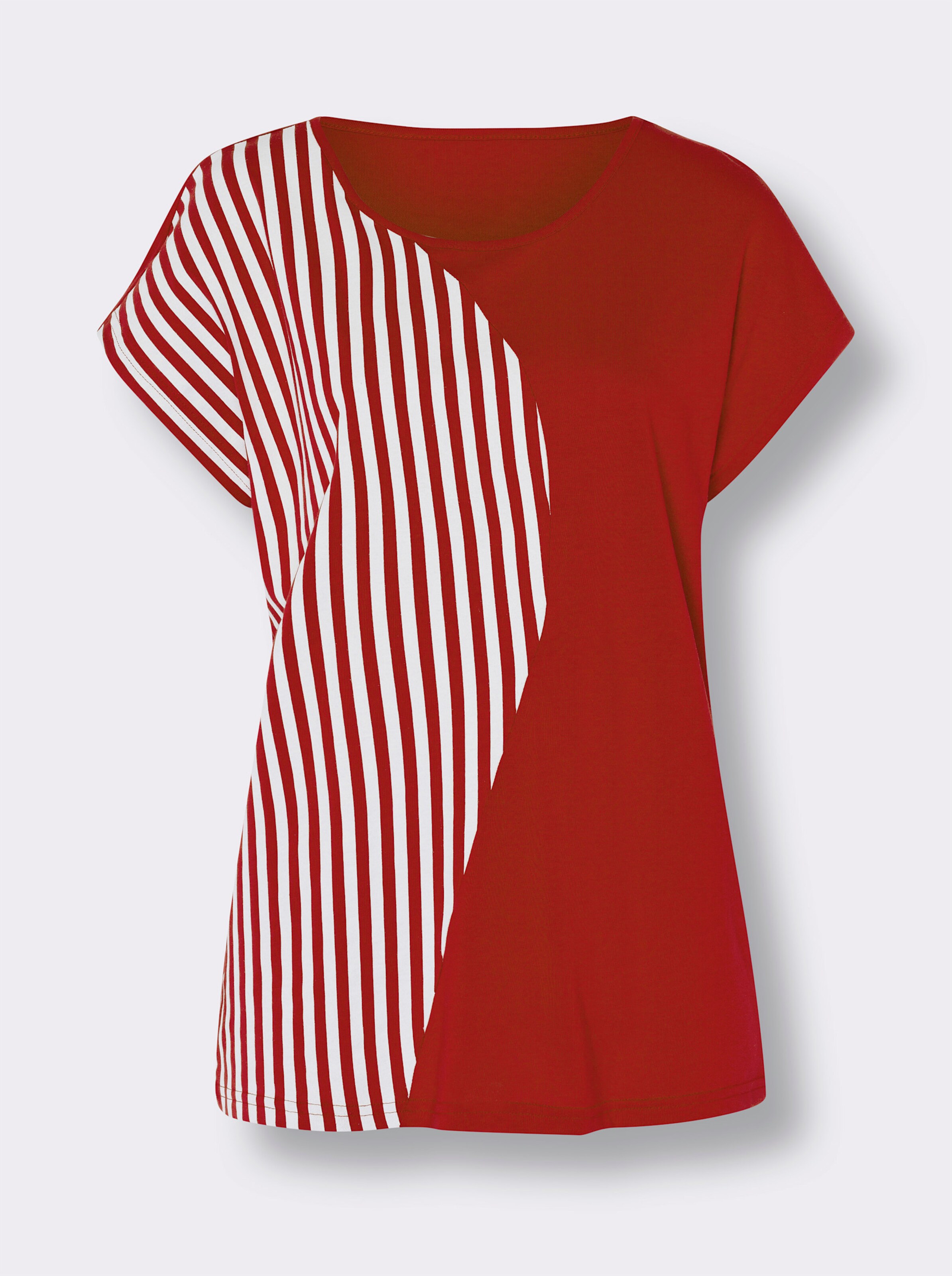 Streifenshirt aus reiner Baumwolle