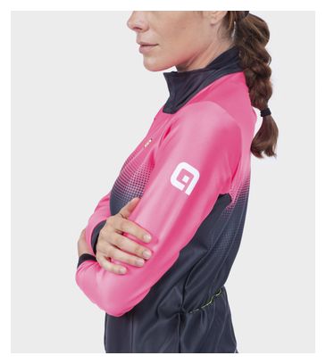 Veste Manches Longues Femme Alé Gradient Rose Fluo/Noir