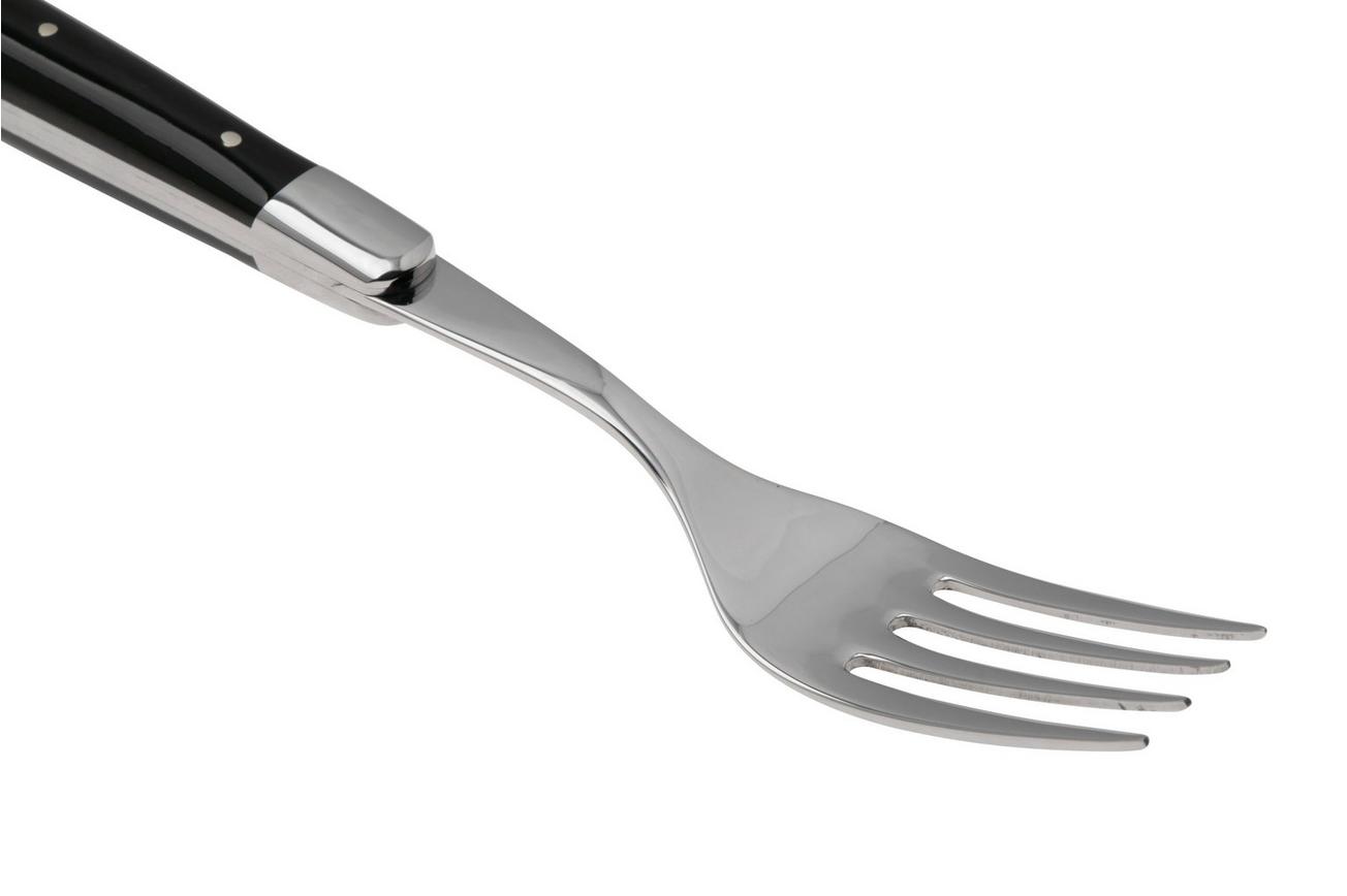 Forge de Laguiole Knife and Fork TF2MINBF Dark Horn, 2-delige bestekset, gepolijst