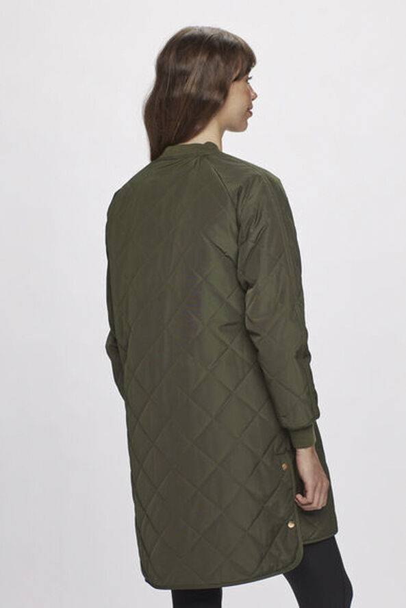 H2O Rubina Quilted lang overgangsjakke Grøn