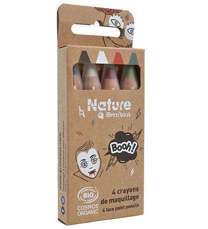 Grim Tout Theater-Make-up - 4 Buntstifte - Booh
