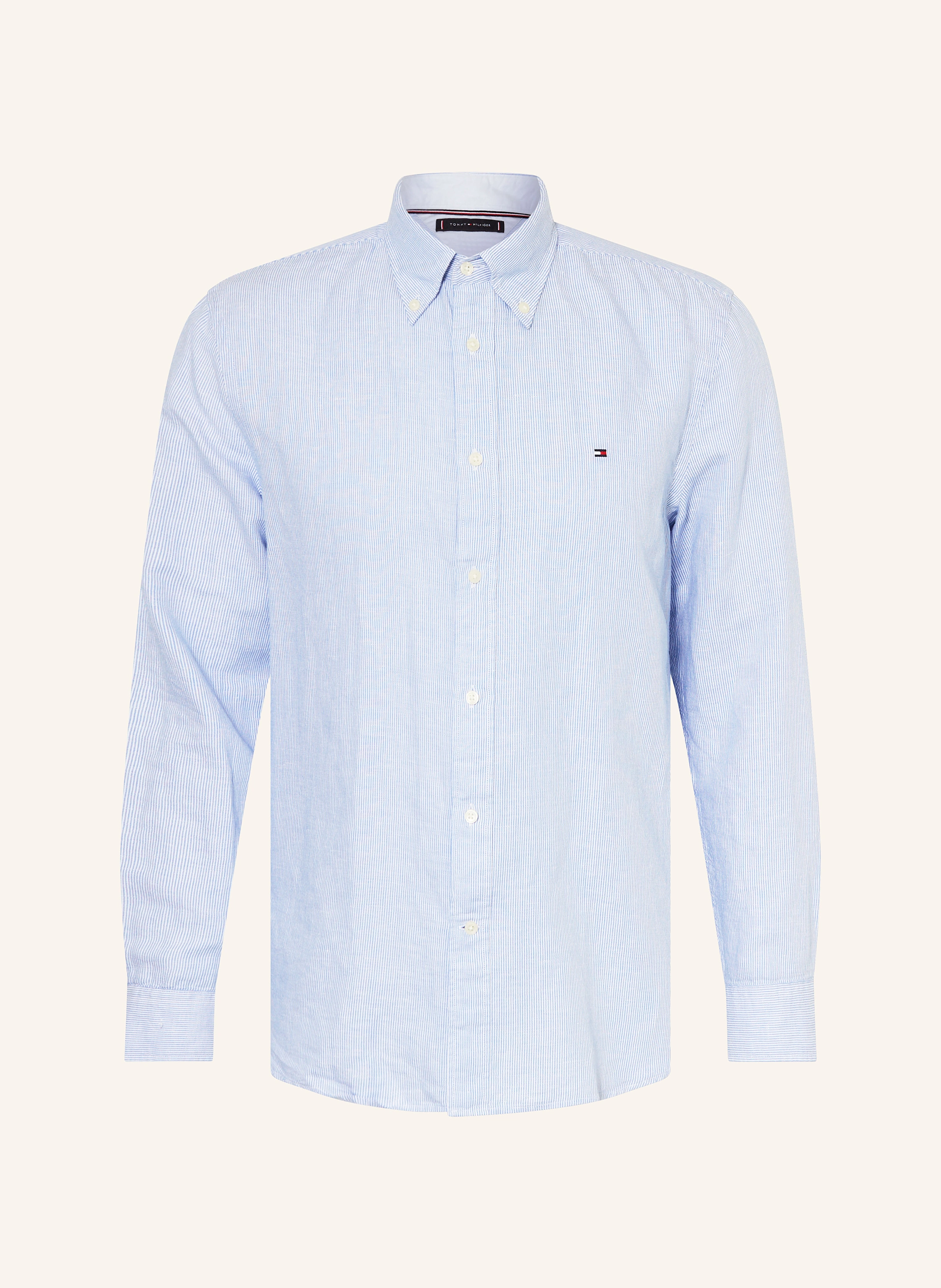 TOMMY HILFIGER Hemd Regular Fit mit Leinen