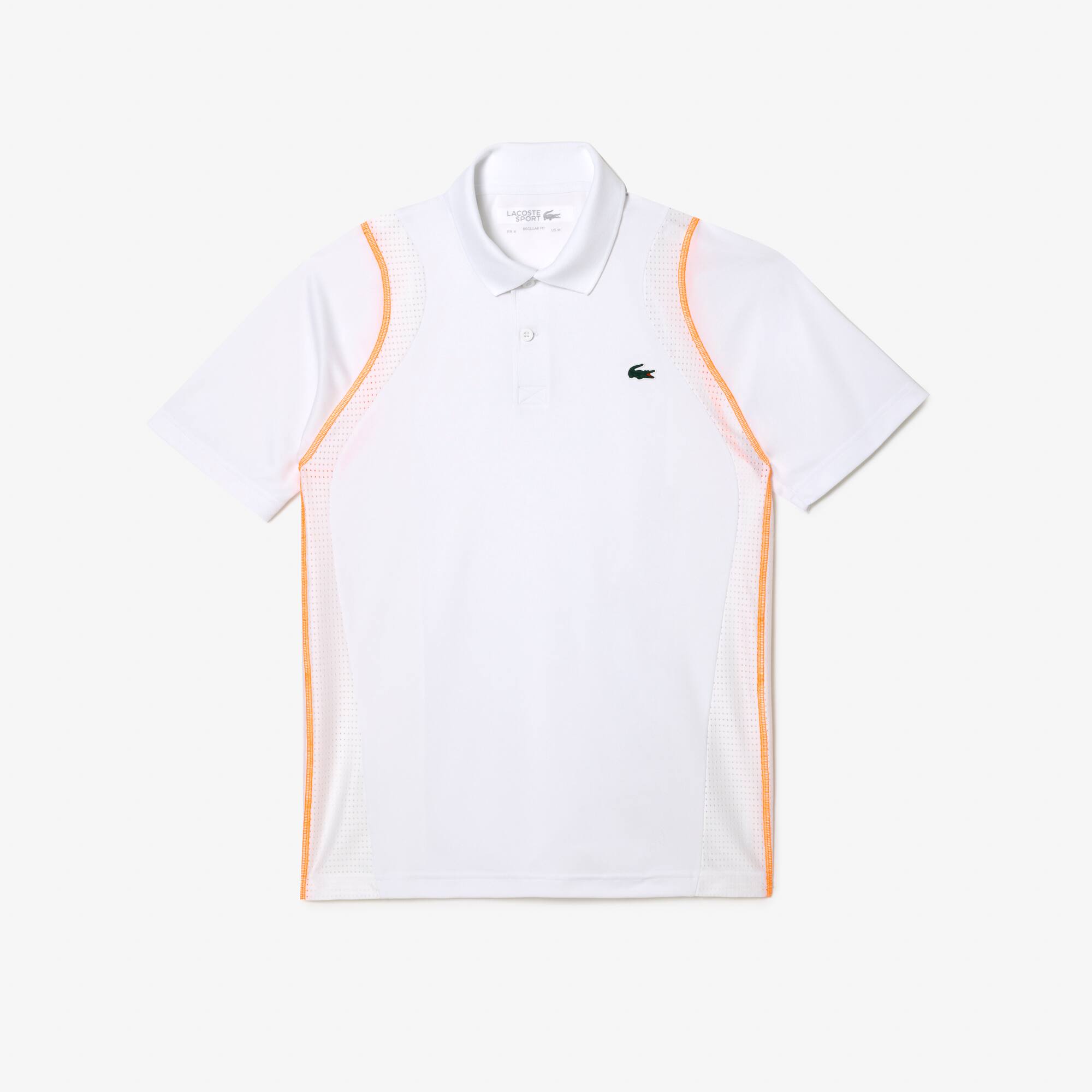 Herren LACOSTE TENNIS Poloshirt aus recyceltem Polyester Kurze Ärmel - Weiss - Lacoste - Herren