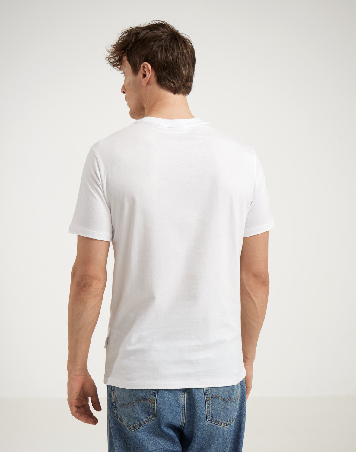 T-shirt van katoen voor heren in Bosnacht