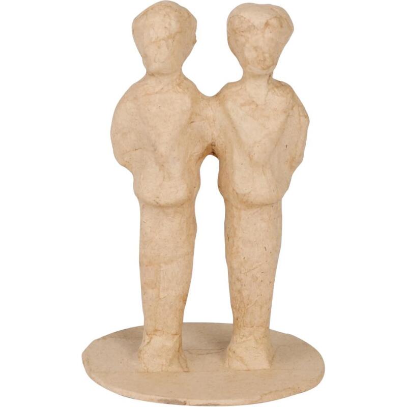 Figurines mariés : homme + homme - Kraft