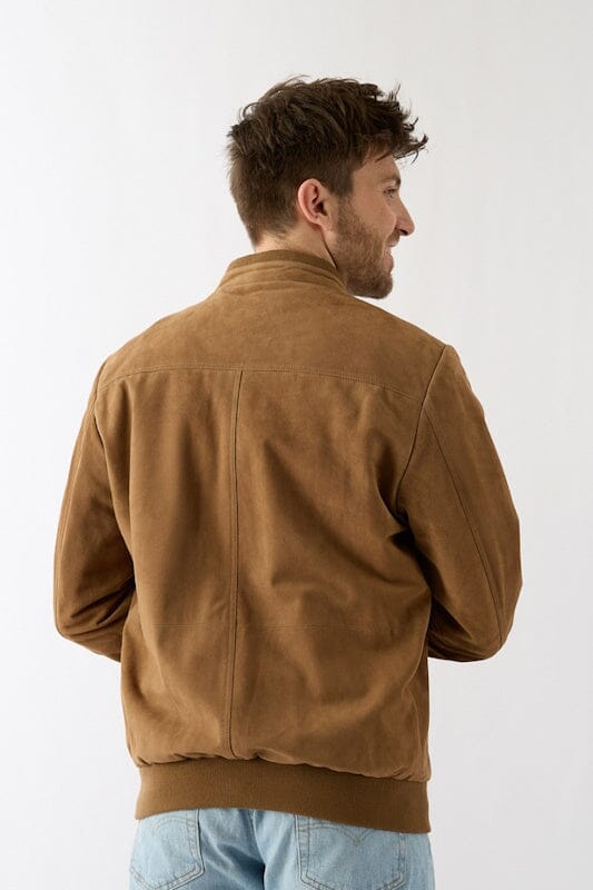 Donders leren heren jas 52439 light camel