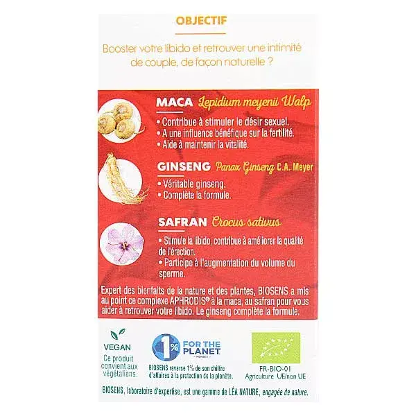 Biosens Aphrodis Bio 30 cápsulas
