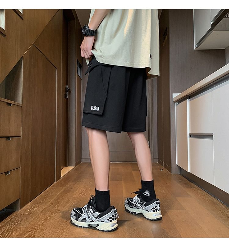 Bay Go Mall - Cargoshorts met trekkoord en geborduurde tailleband