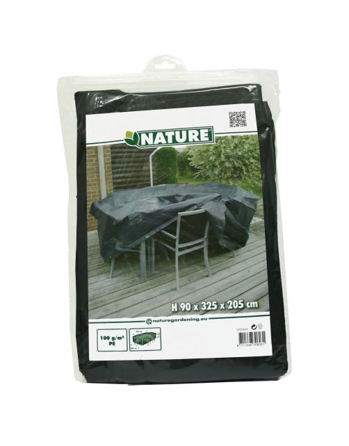 Nature Beschermhoes Voor Tuinset - Tuinmeubelen - 90x325x205 cm Grijs