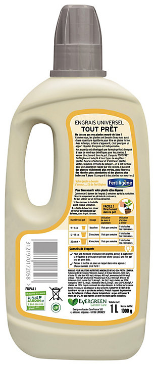 Engrais universel tout prêt Fertiligène 1L