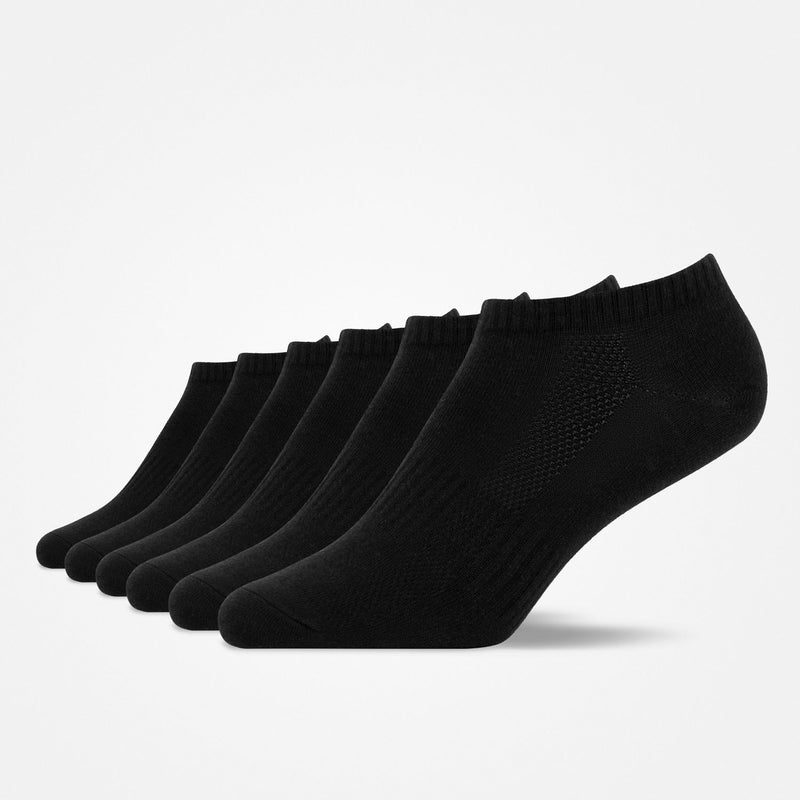 Premium Sneaker Socken aus Bambusviskose Schwarz