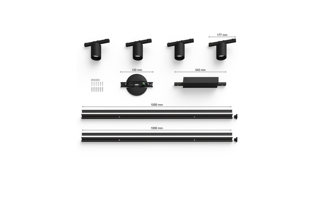 Philips Hue LED Wandleuchte »LED Schienenspot Perifo« RGB