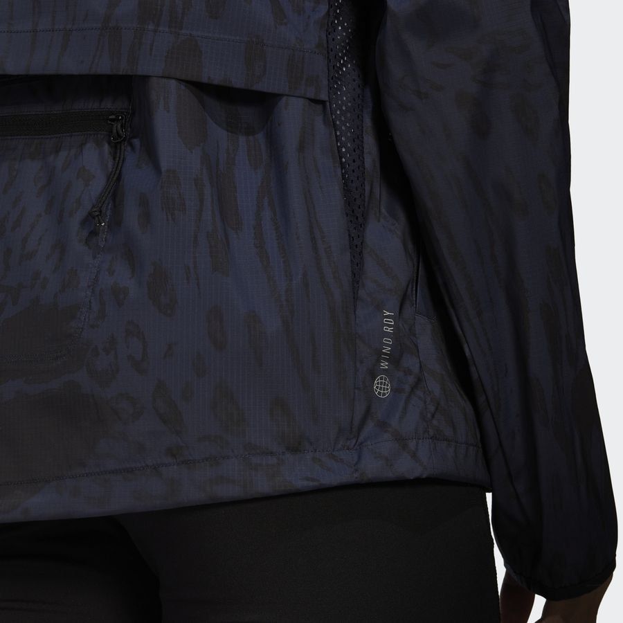 adidas Veste Running Fast - Bleu Marine/Noir Femme