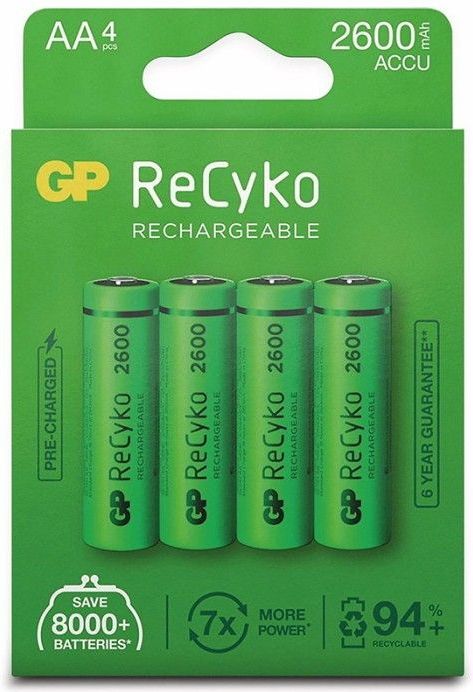 GP - ReCyko - AA Batterij - 2600 mAh - 4 Stuks