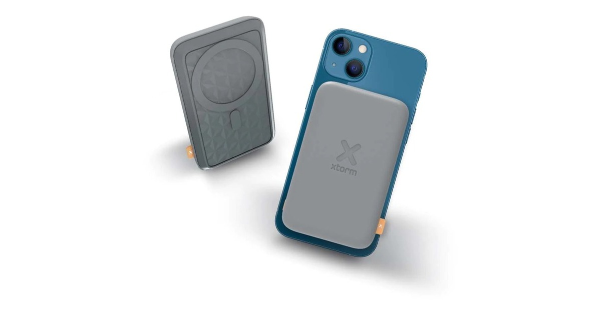 XtormDraadloze magnetische Powerbank 7.5W - 10.000 mAh  (Grijs)