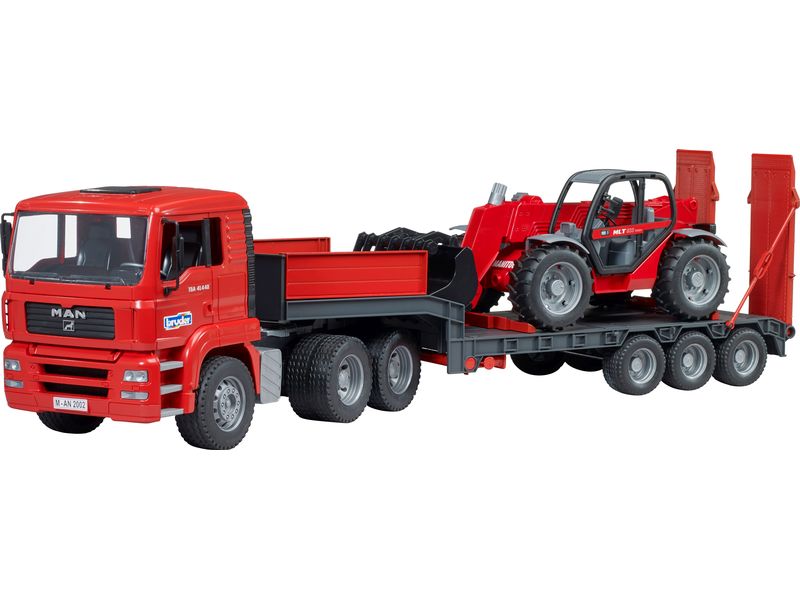 Bruder Spielwaren MAN LKW mit Tieflader Spielzeug-LKW