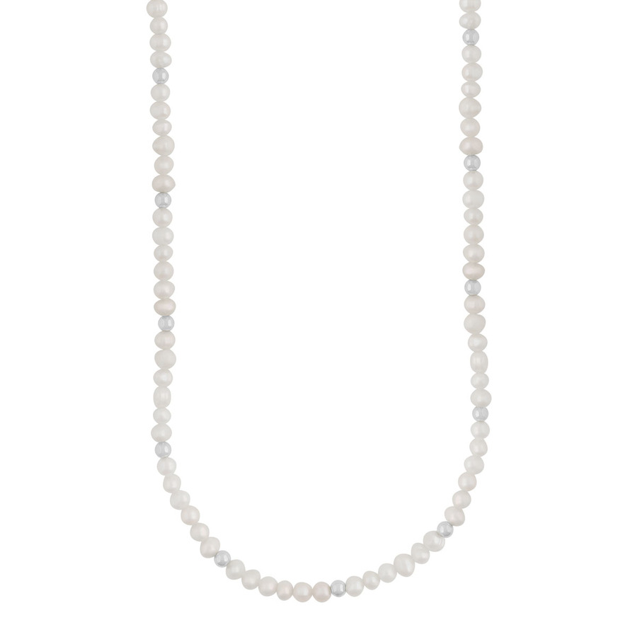 Snö Of Sweden Julie Pearl Necklace Silver/White