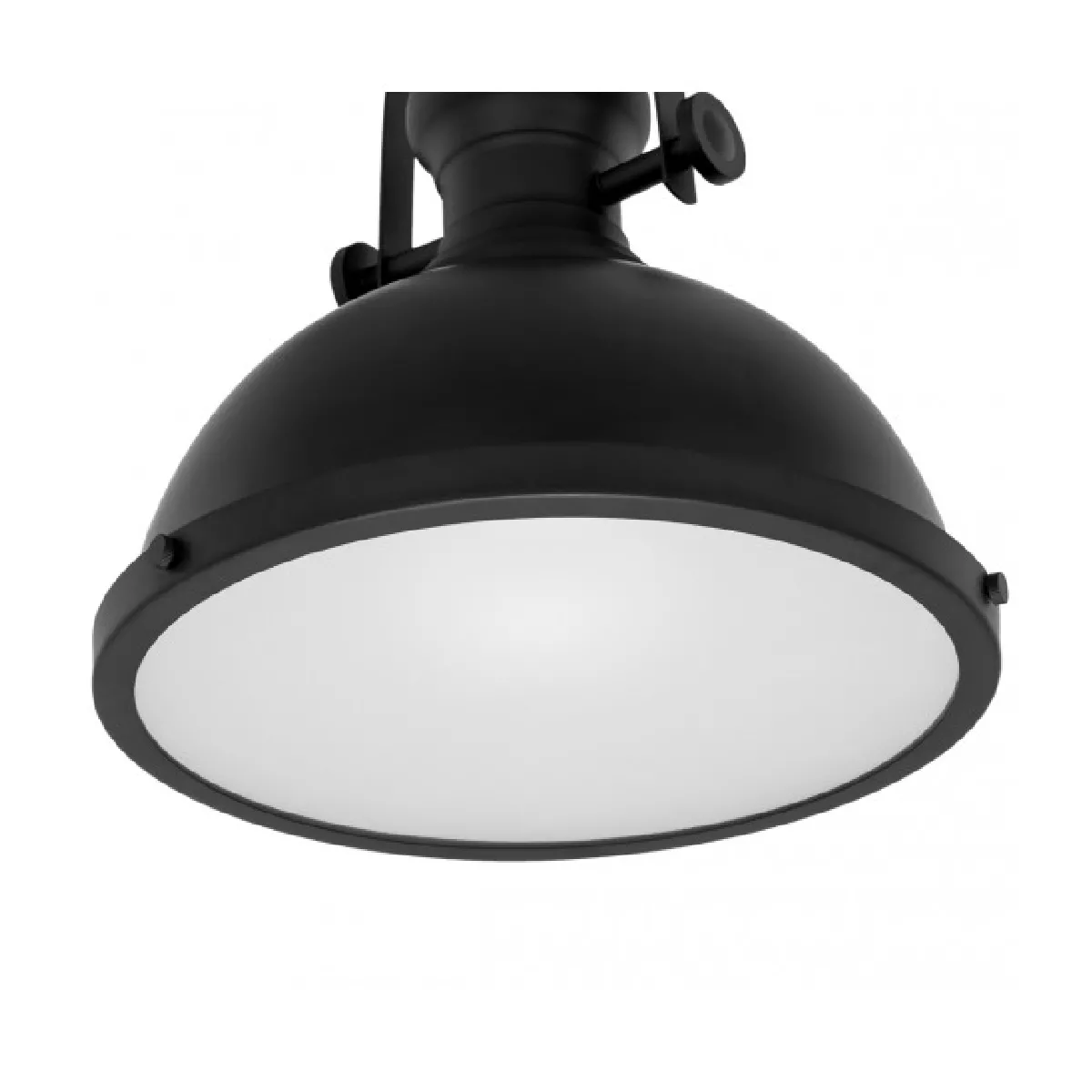 Luminaire Center Suspension industrielle et rétro Maeva Noir