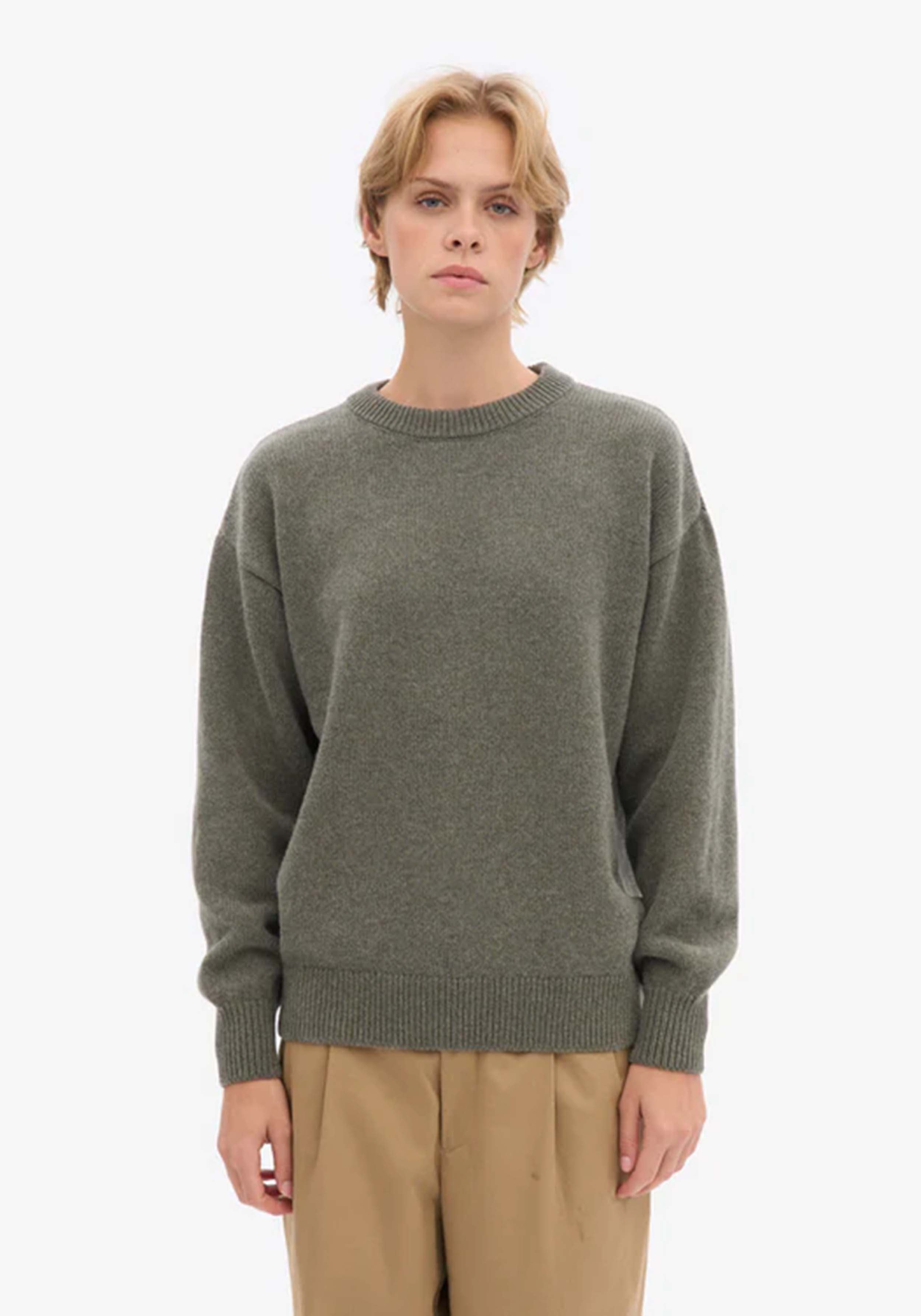 Colorful Standard Oversized Merino-Wollpullover Dusty Olive