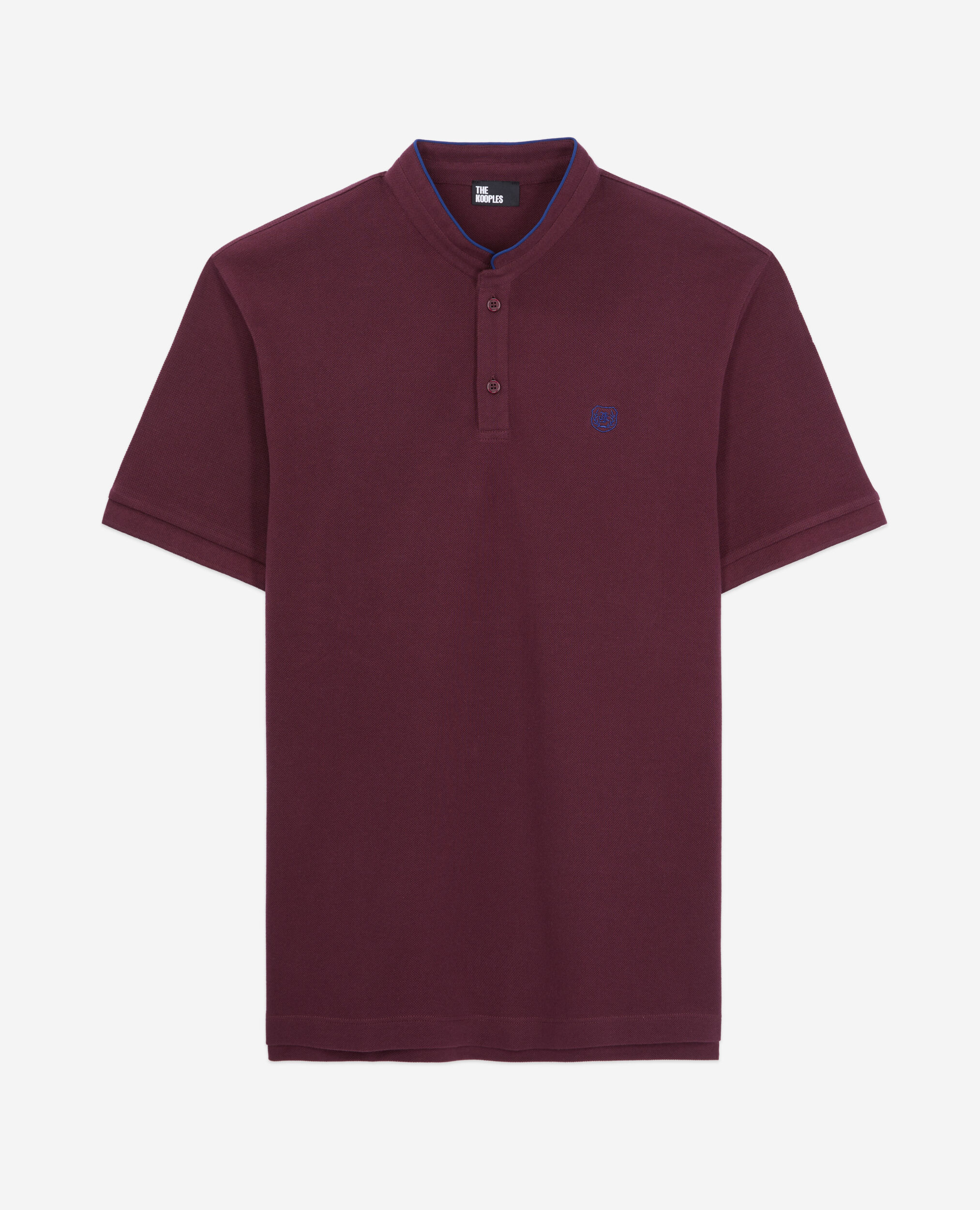 Polo bordeaux en coton