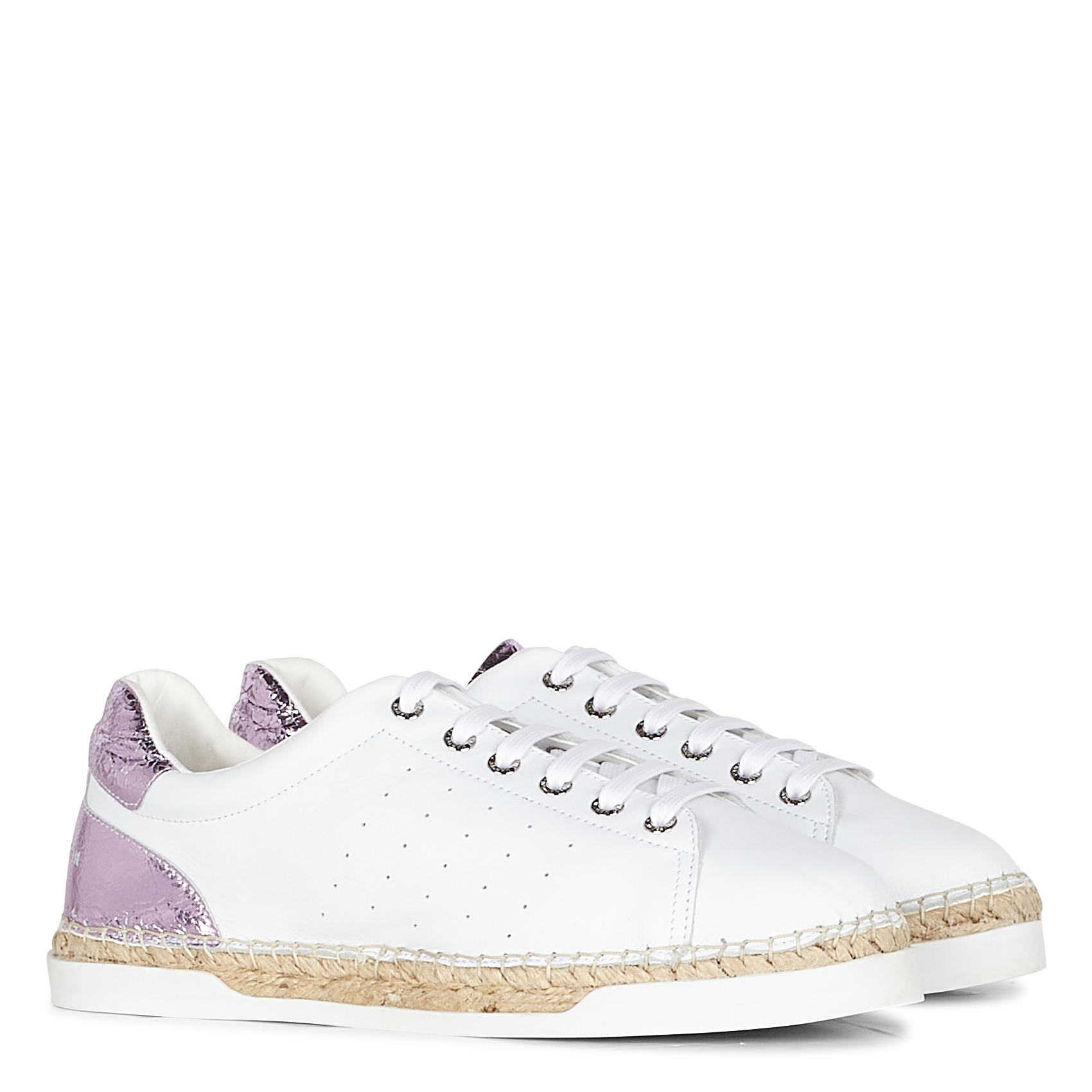 LANCRY LUXE - Baskets espadrilles en cuir| Violet