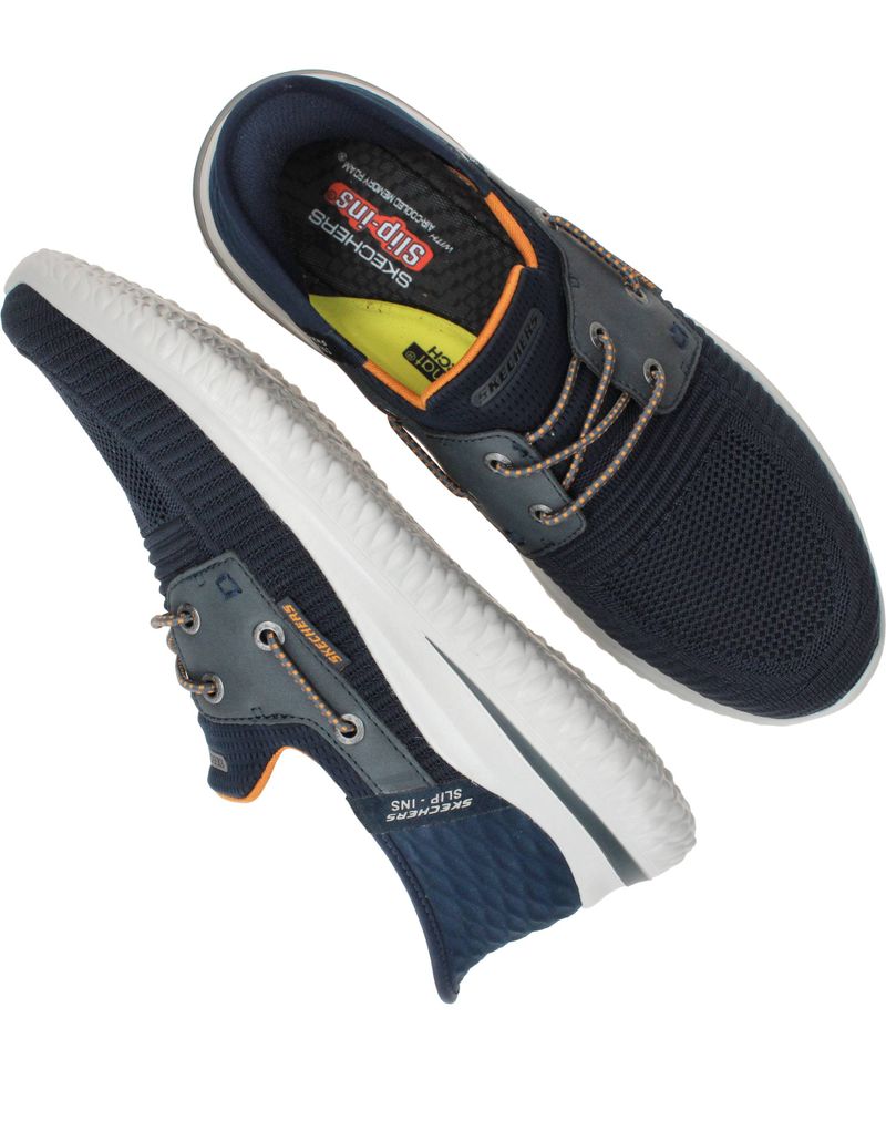 Skechers Slip-Ins Delson 3.0 Roth Instappers Blauw Heren