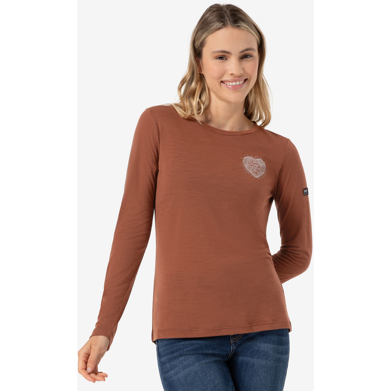 Super.Natural Damen Little Heartwood Longsleeve