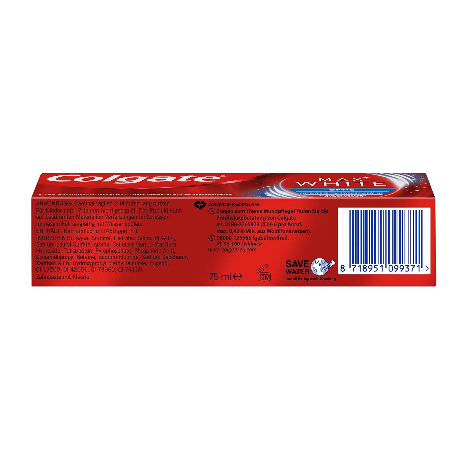 Colgate Zahncreme Max White Optic