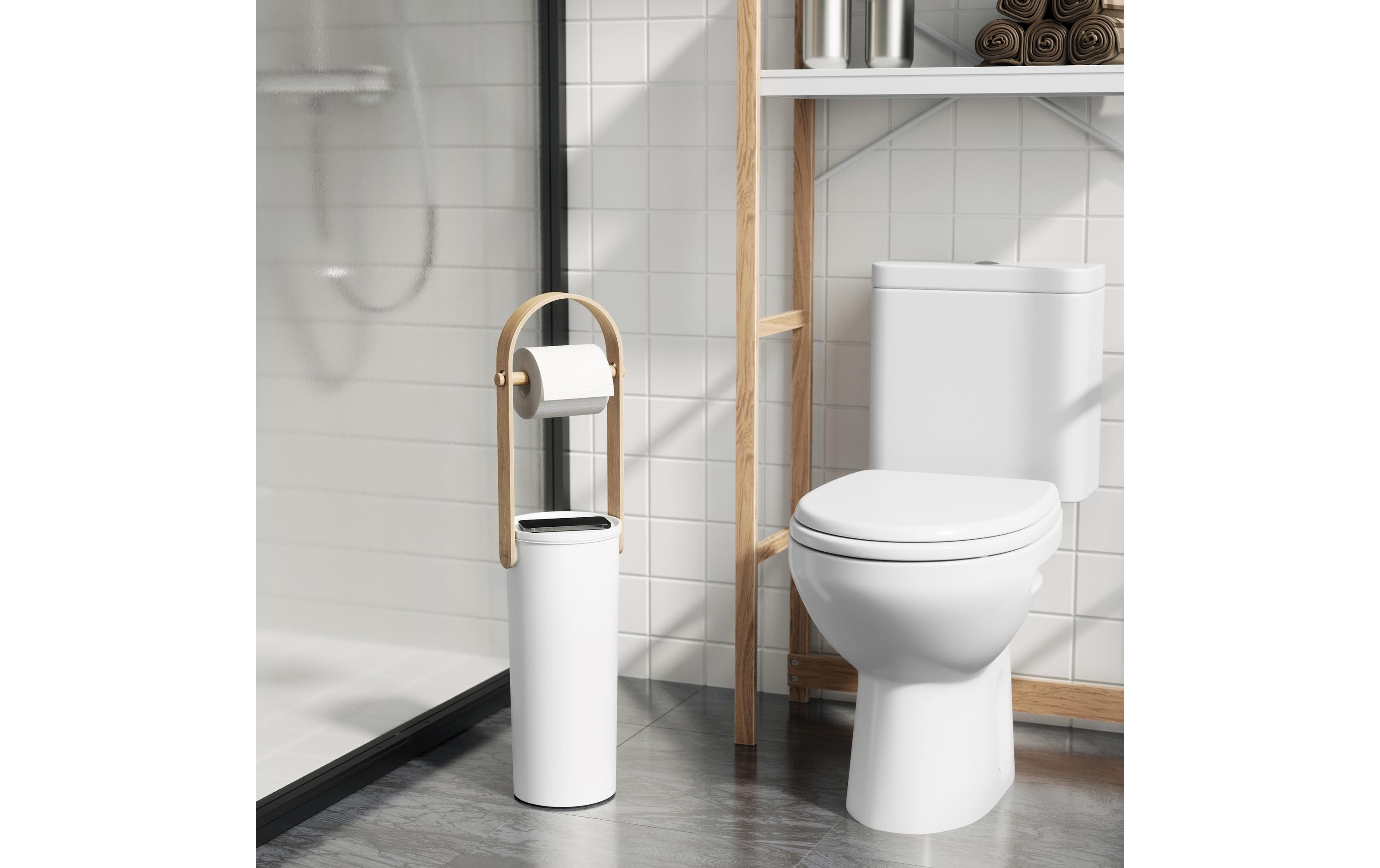 Toilettenpapierhalter Bellwood Nature/WeissToilettenpapierständer
