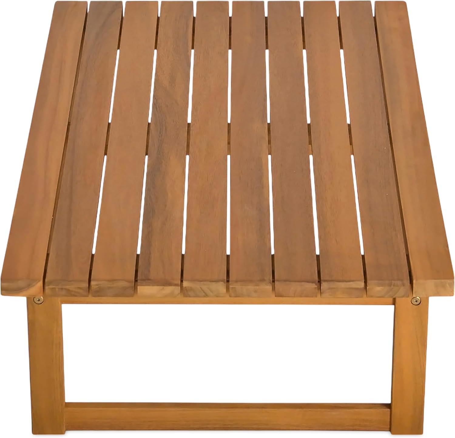 Spetebo Akazienholz Garten Loungetisch geölt - 106 x 66 cm - Outdoor Couchtisch aus Massivholz - Holz Gartentisch Balkontisch Beistelltisch Kaffeetisch Wohnzimmertisch Holztisch witterungsbeständig
