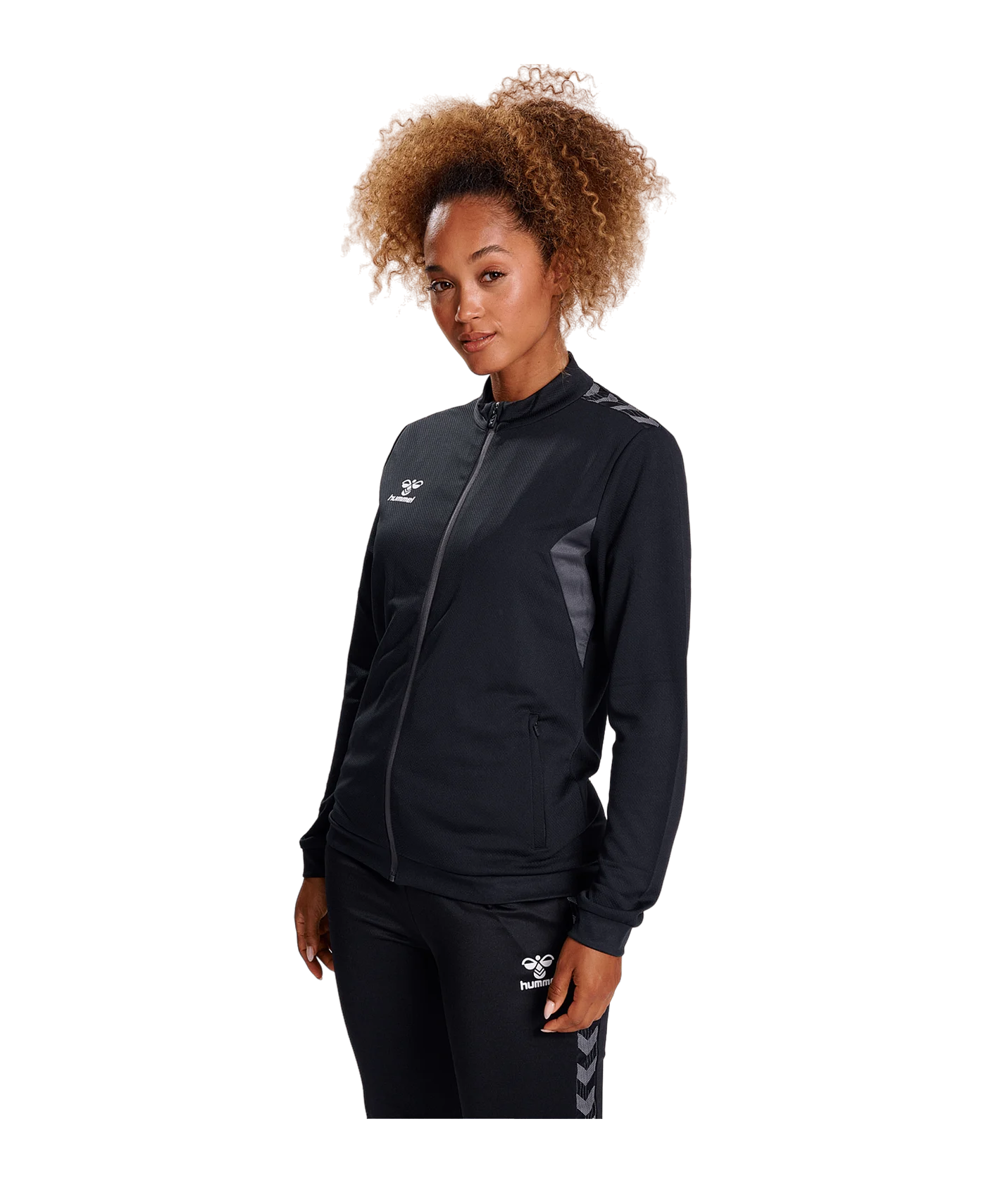 Hummel hmlAUTHENTIC PL Trainingsjacke Schwarz F2001