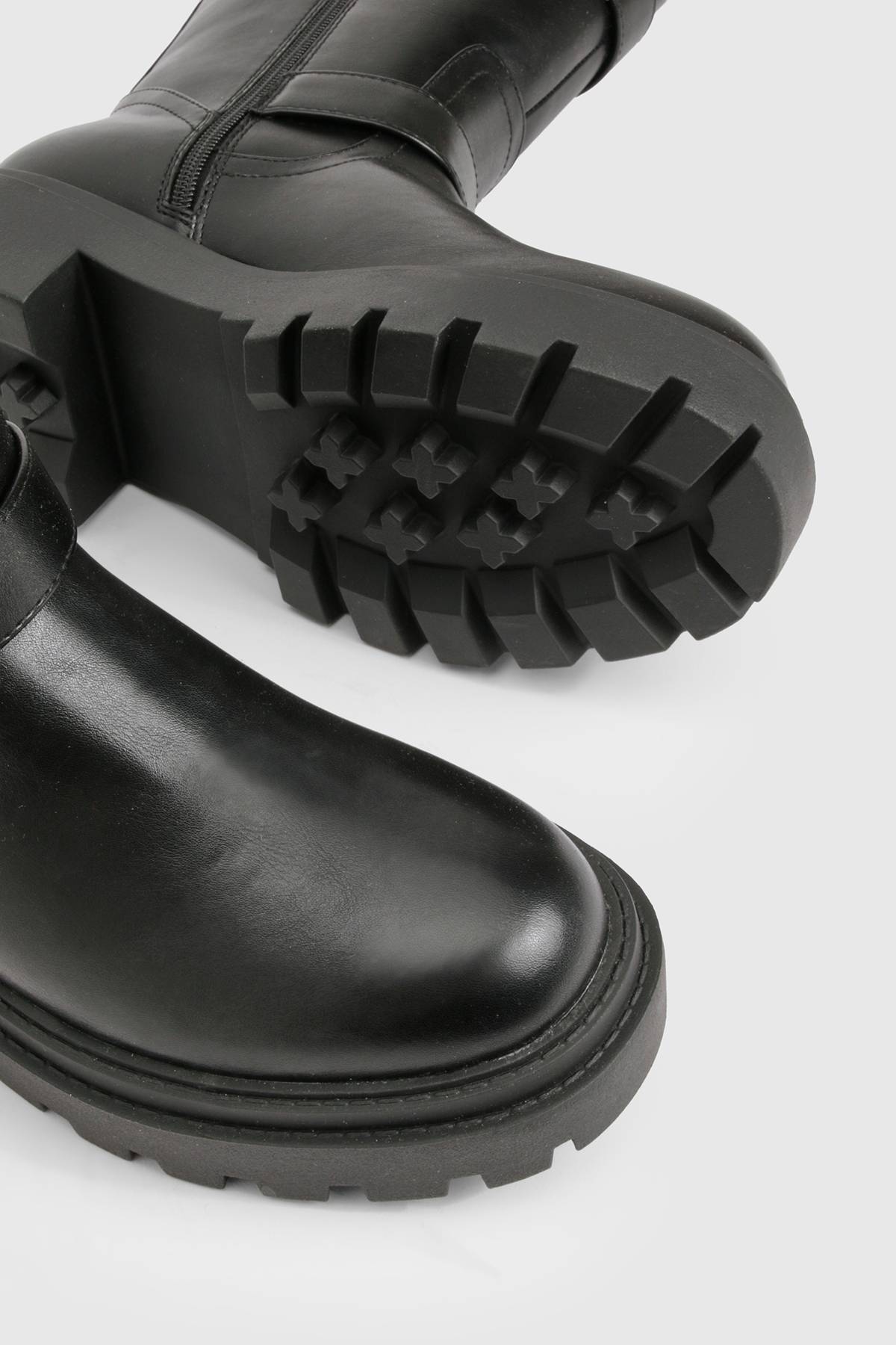 boohoo Bottes de Randonnée à Double Boucle