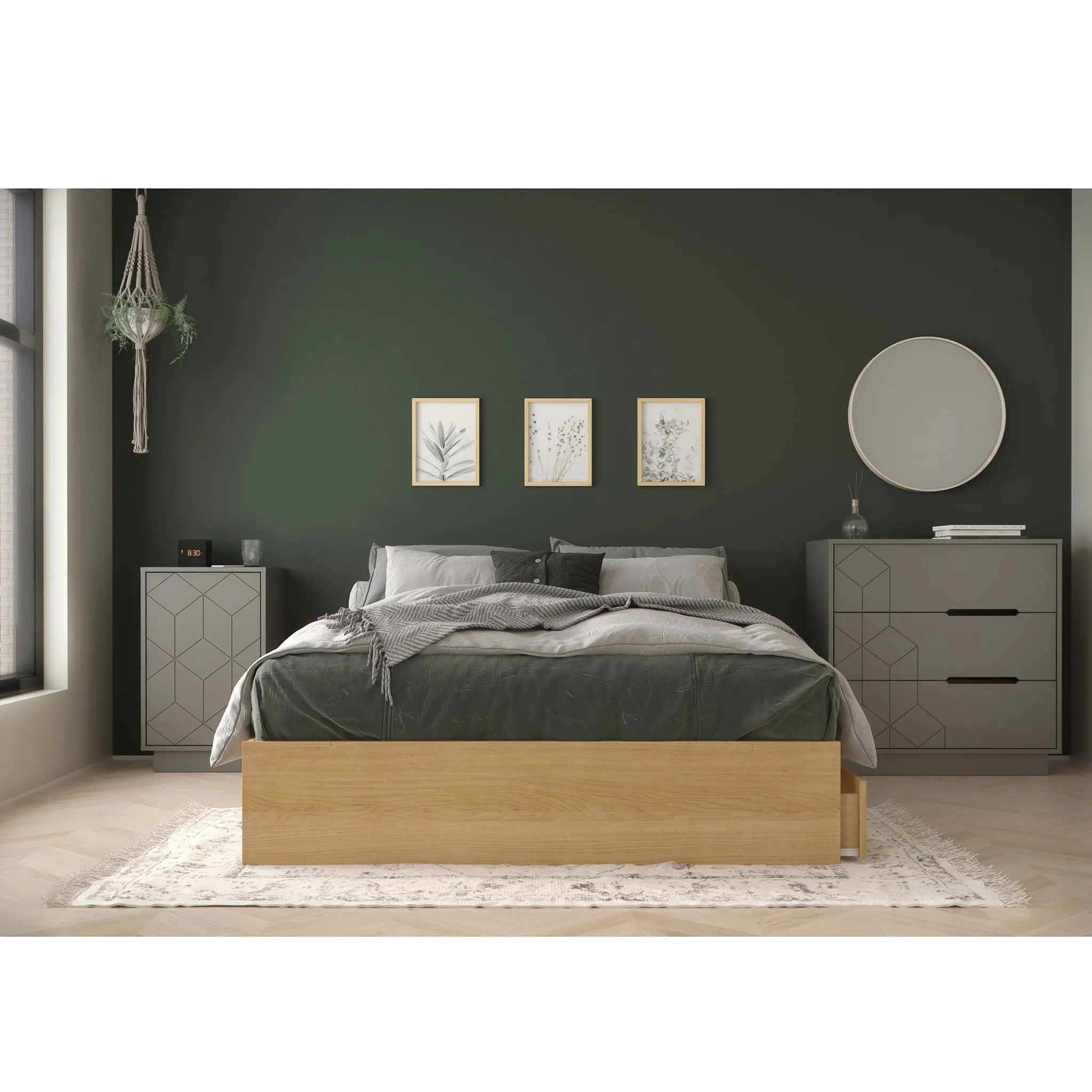 Nexera Table de Nuit - Grège