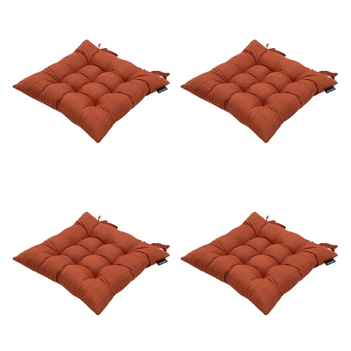 Madison Basic terra Zitkussen - Set van 4