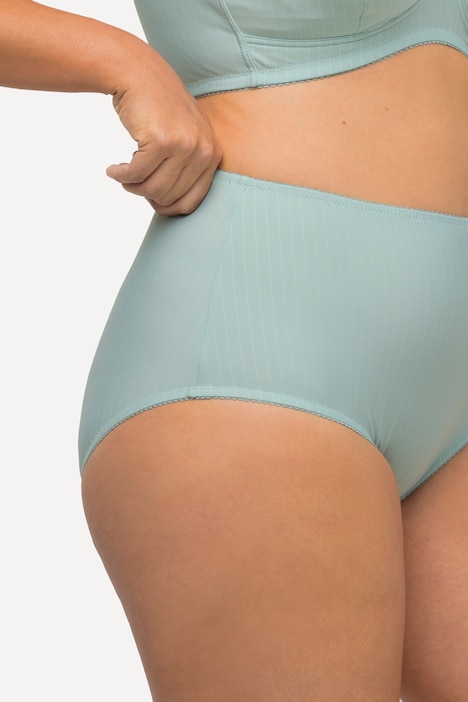Midislips, 2er-Pack, Nadelstreifen, höher geschnitten